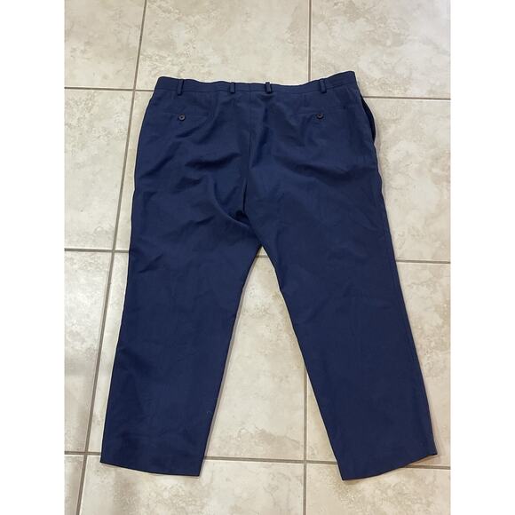 Ralph Lauren Total Comfort 100% Wool Blue Dress Pants Size 42X30 - Picture 2 of 4
